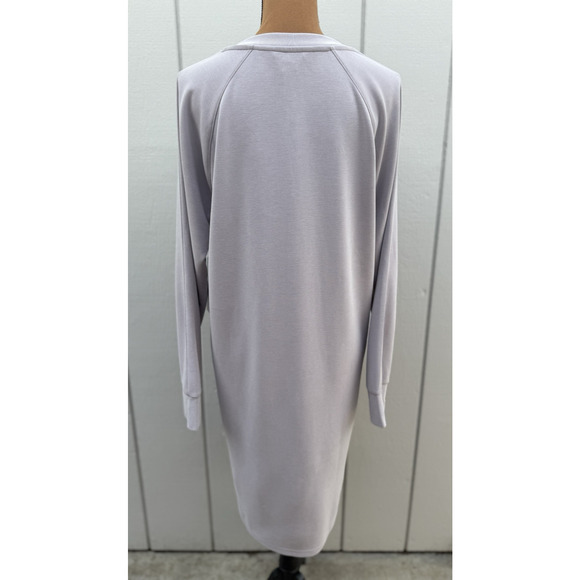 NWT Athleta Seasoft Robe Pullover V-Neck Purple Long Sleeve Dress Pockets Size L - Picture 7 of 16